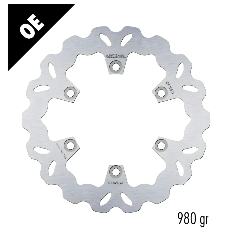 Must-Have Bremsscheibe Galfer DF159W WAVE® mit ECE R90 Zulassung, starr vorne 270x5mm (2 benötigt) für Kawasaki GPZ S R 500 - 750 ccm Bj. 1983 - 2003