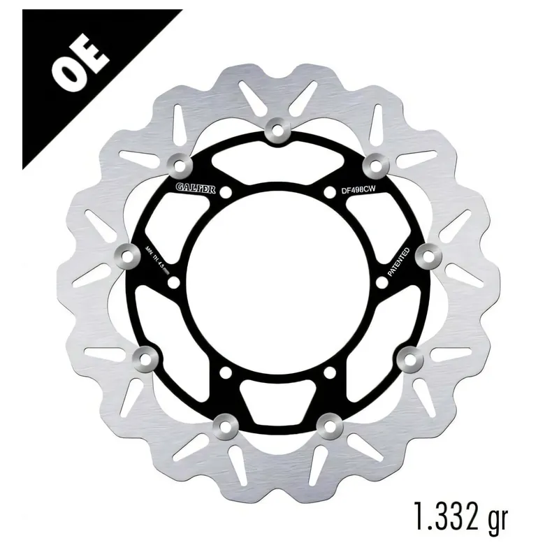 Bremsscheibe Set Galfer 2x DF498CW WAVE® mit ECE R90 Zulassung, schwimmend vorne 320x5mm für Yamaha YZF-R7 OW02 MT-01 1700 FJR 750 - 1670 ccm Bj. 1999 - 2021 Neuheit