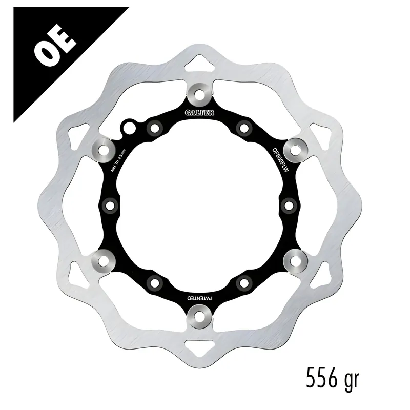 Zertifiziert Bremsscheibe Galfer DF606FLW WAVE® mit ECE R90 Zulassung, schwimmend vorne 260x3mm für Gas MC F, Husaberg FE Husqvarna FC TC TE KTM EGS EXC Sixdays Racing 125 - 650 ccm