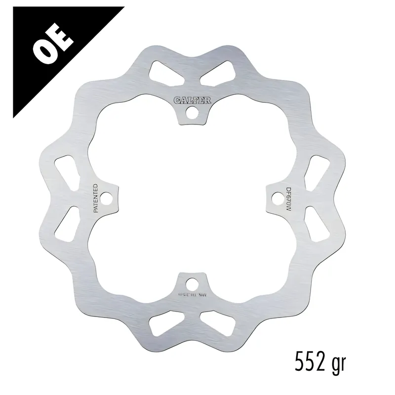 Billig Bremsscheibe Galfer DF670W WAVE® mit ECE R90 Zulassung, starr hinten 240x4mm für Beta RR, Husqvarna CR TC TE SWM RS R i SM Enduro 125 - 650 ccm Bj. 2002 - 2022
