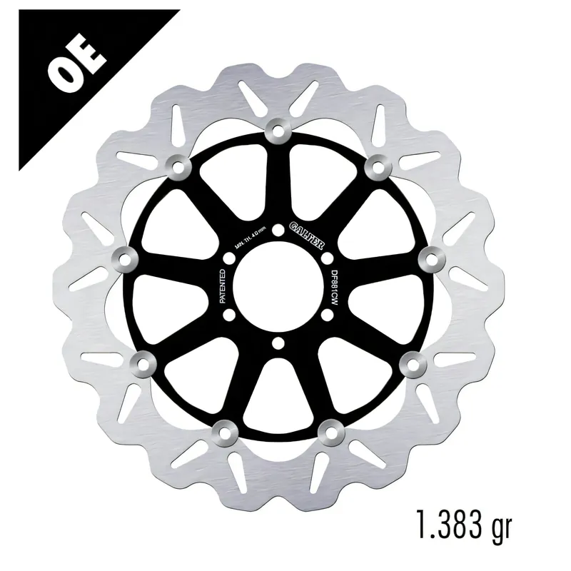 Bremsscheibe Set Galfer 2x DF881CW WAVE® mit ECE R90 Zulassung, schwimmend vorne 320x4,5mm für Benelli TNT Café Racer TRE K Amazonas, Ducati S R 998 / 1130 ccm Bj. 2002 - 2017 Versand Am Gleichen Tag