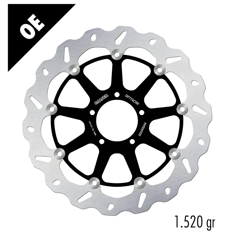 Direkt Vom Hersteller Bremsscheibe Set Galfer DF774CWI & DF774CWD WAVE® mit ECE R90 Zulassung, schwimmend vorne 330x5mm für Ducati R S Streetfighter ABS Panigale V4 Speciale SP Monster 955 - 1299 Bj. 2007 - 2025