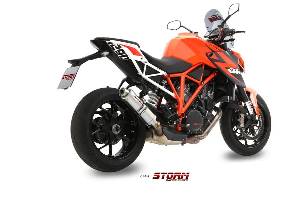 Auspuff Storm SLIP-ON GP Edelstahl mit ABE für KTM Super Duke R 1290 ccm Bj. 2014 - 2016 Nur Heute