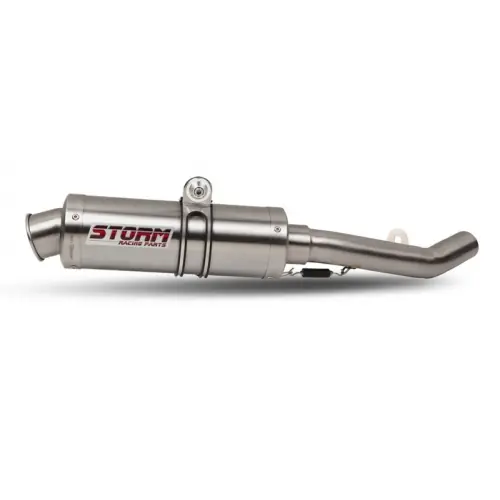 Schneller Versand Auspuff Storm SLIP-ON GP Edelstahl mit ABE für Triumph Speed Triple 1050 ccm Bj. 2007 - 2010