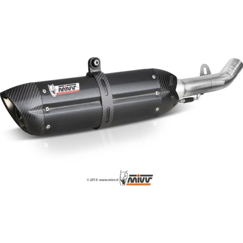 Top-Preis Auspuffanlage Mivv 2 SLIP-ON Edelstahl schwarz Suono Sport für Ducati Monster 696 ccm Bj. 2008 - 2014
