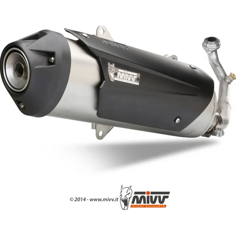 Auspuffanlage Mivv Komplettanlage 1x1 Edelstahl Urban für Piaggio Beverly RST 4V 125 / 150 / 300 ccm Top-Seller