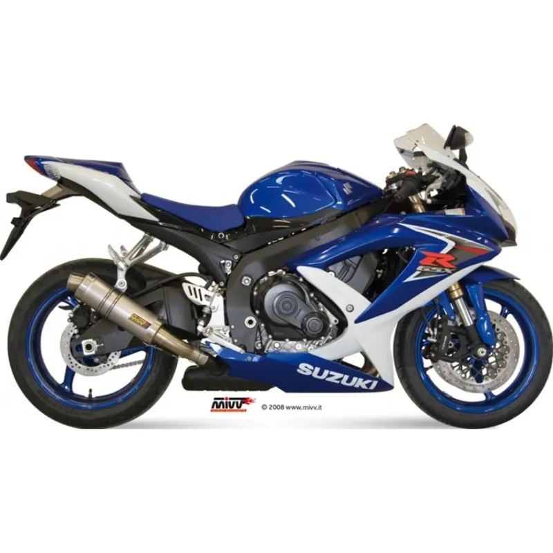 Preiswert Auspuffanlage Mivv SLIP-ON Titan GP Sport für Suzuki GSX R 600 / 750 ccm Bj. 2008 - 2010