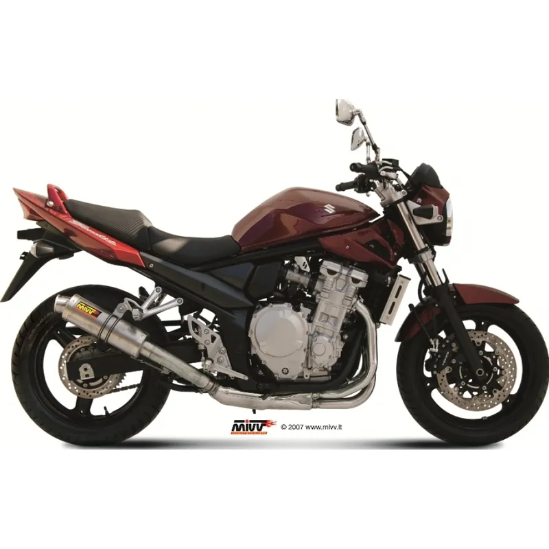 Markenprodukt Auspuffanlage Mivv SLIP-ON Titan GP Sport für Suzuki GSF Bandit / S ABS GSX F 650 ccm Bj. 2007 - 2014