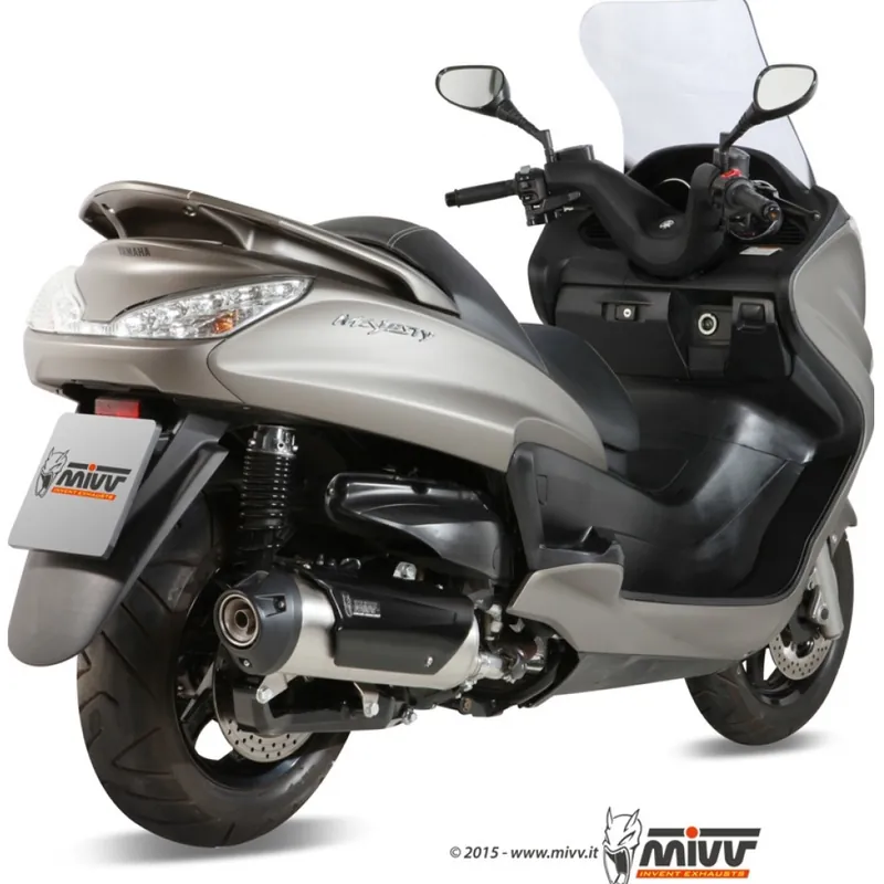 Auspuffanlage Mivv Komplettanlage 1x1 Edelstahl Urban für Yamaha YP Majesty 400 ccm Heißes Angebot