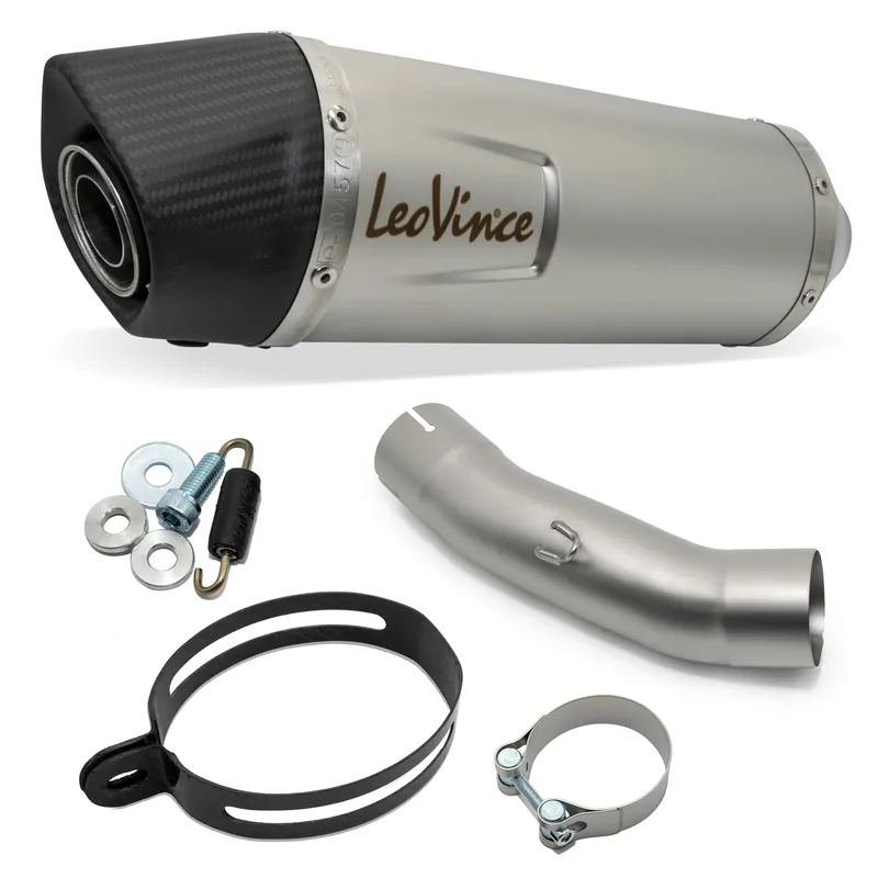 Endschalldämpfer LeoVince LV ONE EVO mit Zulassung, Edelstahl, Carbon Kappe für Yamaha FZ8 / Fazer 8 779 Bj. 2010 - 2015 E3 Preisknaller