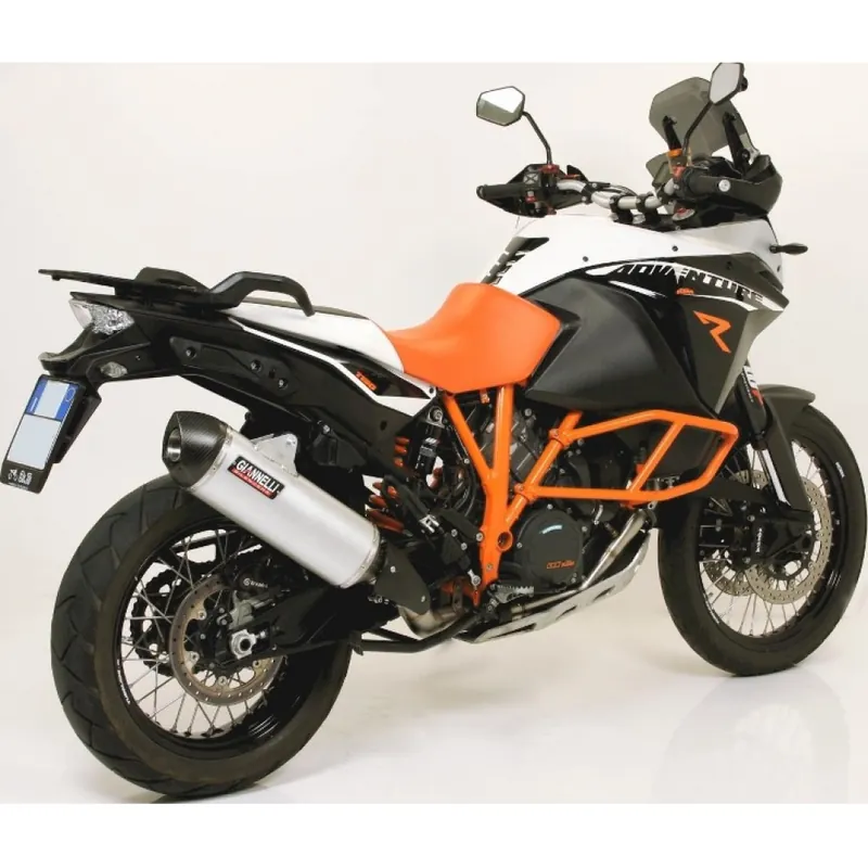 Rabatt Auspuffanlage Giannelli Maxi Oval Slip On Titan mit Carbonendkappe mit ABE für KTM