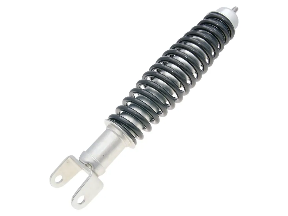 Stoßdämpfer hinten Carbone Standard 335mm silber / schwarz für Vespa 50-90-125 Primavera, ET3 Rabatt