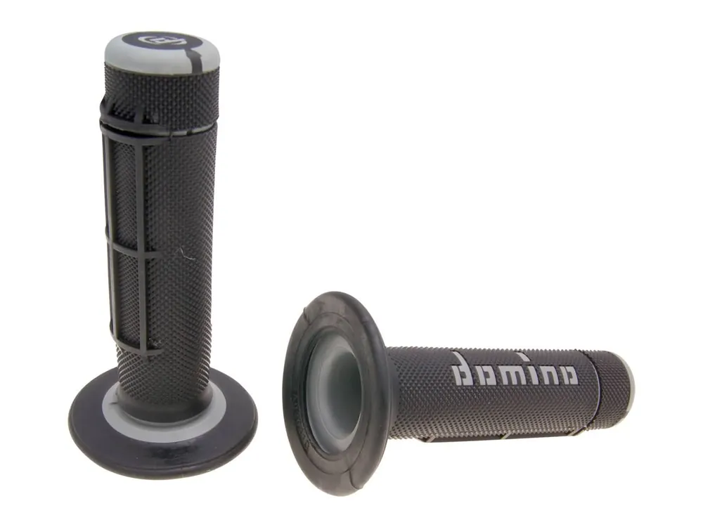 Griffe Satz Domino A020 Off-Road Halbwaffel schwarz / grau Echt