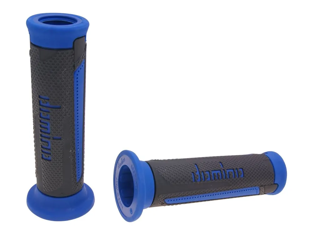 Knallerangebot Griffe Satz Domino A350 On-Road anthrazitgrau / blau mit offenen Enden