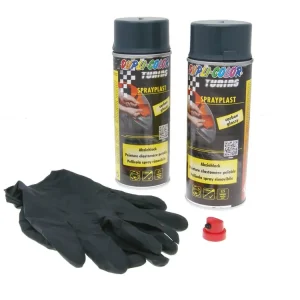 Echt Abziehlack-Set Dupli-Color Sprayplast carbon glänzend 2x400ml