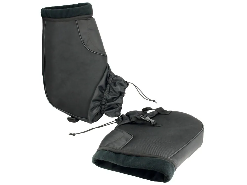 Preisknaller Griffstulpen / Lenkerstulpen S-Line mit Fleece Innenfutter schwarz