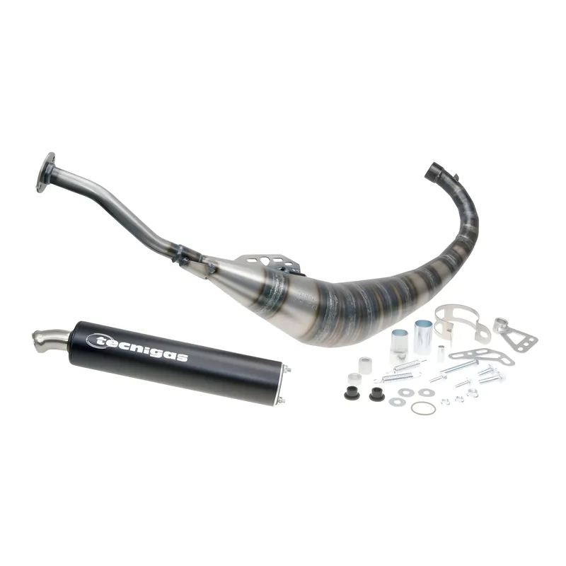 Auspuff Tecnigas E-Box mit Zulassung für Yamaha TZR, Aprilia RS50, Rieju RS (AM6) Neue Kollektion