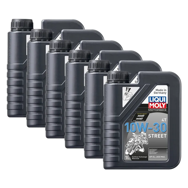 6x Liqui Moly 2526 Motorbike 4T Motorrad Motoröl Engine Oil 1L Markenware