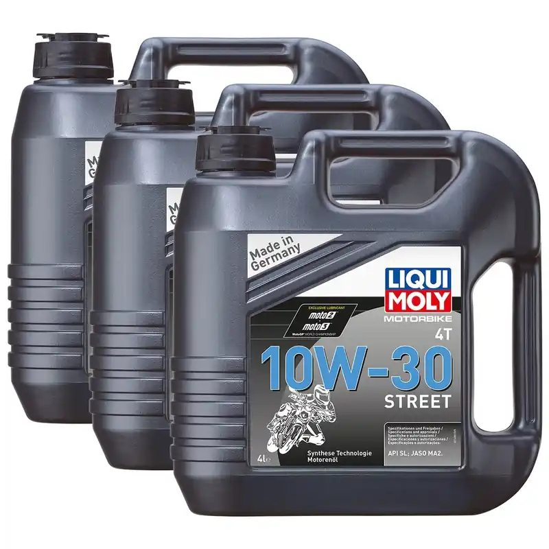 Echt 3x Liqui Moly 1688 Motorrad 4T Motoröl Synth Sport Motorbike Street Race 4L