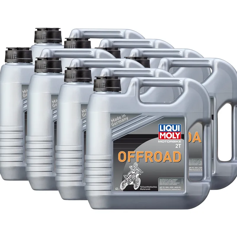Wochenendangebot 8x Liqui Moly 3066 Motorbike 2T Offroad Motoröl Enduro Quad Schneemobil 4L