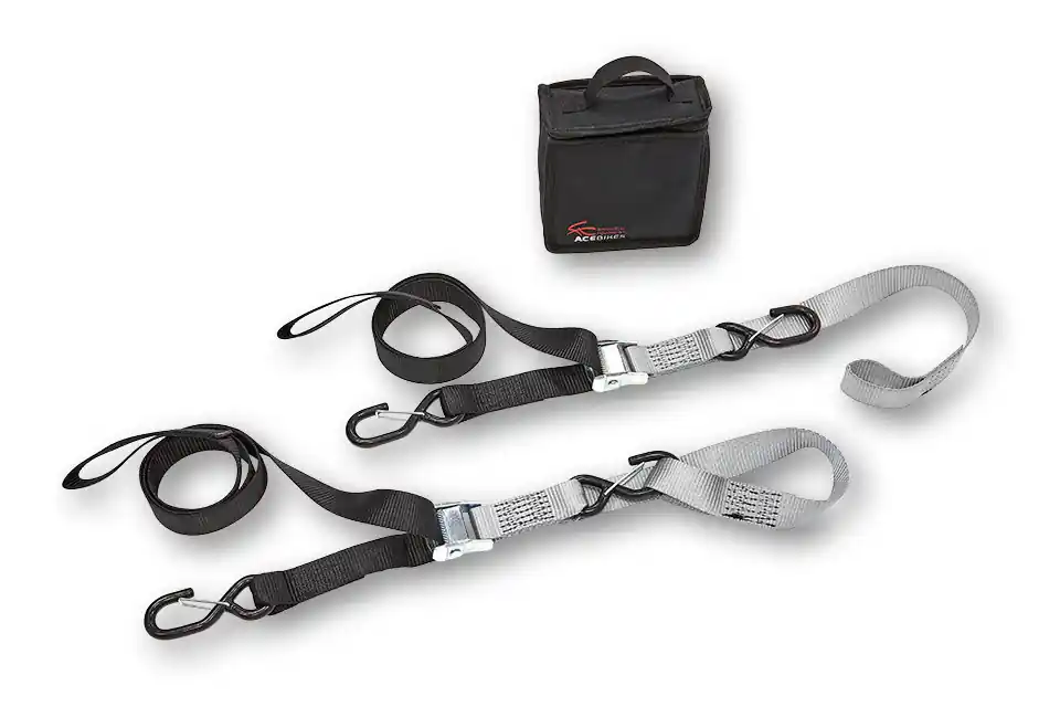 ACEBIKES Spanngurt Set Cam Buckle Strap Duo 180cm x 35mm 300daN Neue Kollektion