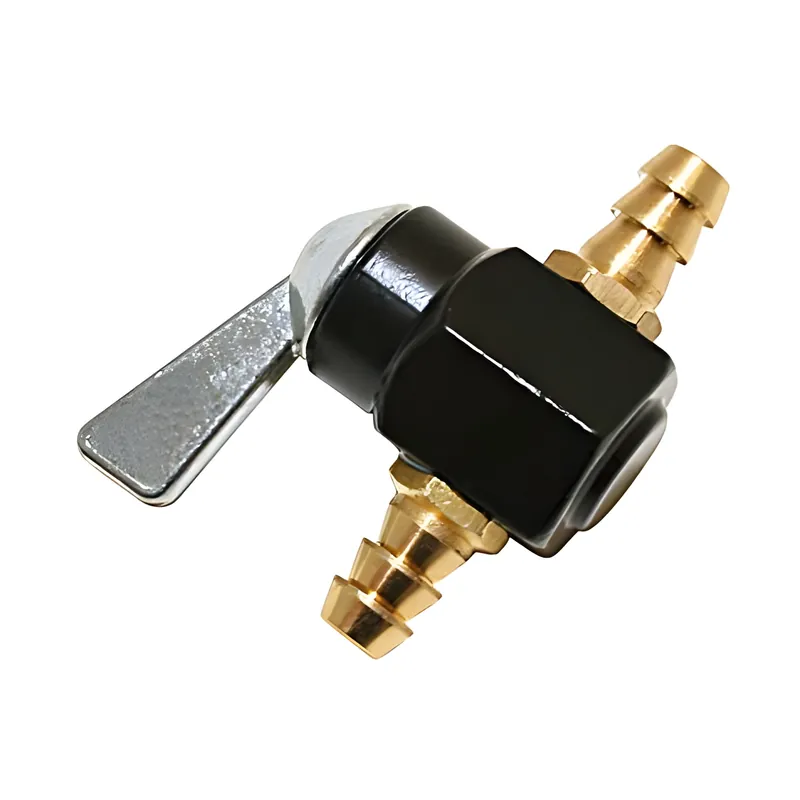 Ausverkauf Benzin- Absperrhahn aus Metall