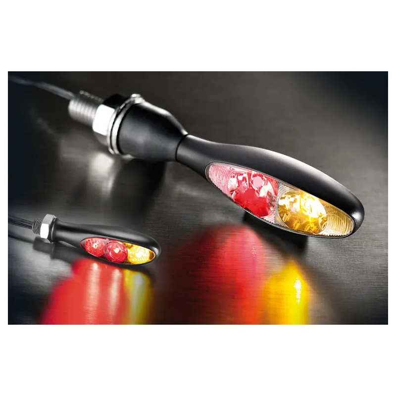 Kellermann Rück-, Bremslicht, Blinker Einheit Micro S DF Dark, schwarz, getönt Versand Am Gleichen Tag