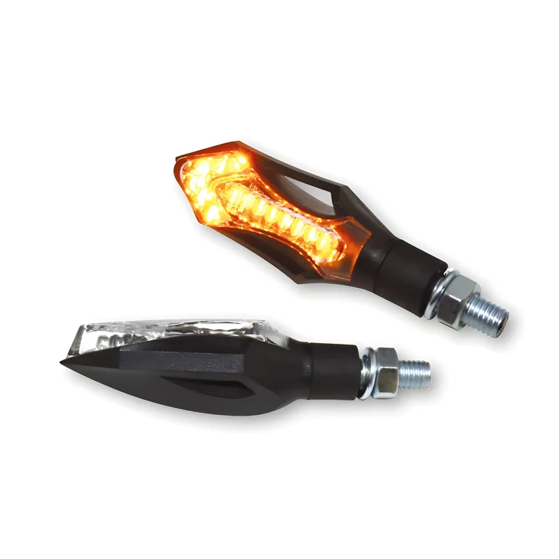 SHIN YO LED-Blinker HATCH, schwarzes Gehäuse Highlight