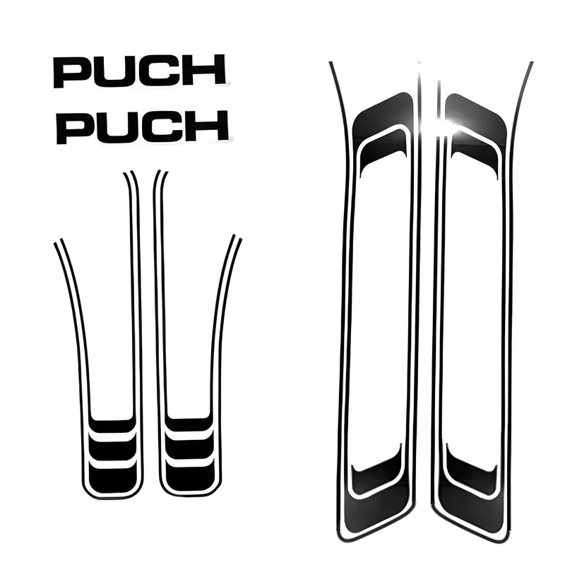 Sticker Satz PVC schwarz für Puch Maxi Angebot