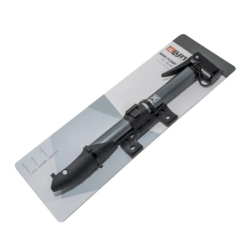 Mini Luftpumpe Fahrradpumpe Lynx anthrazit Aluminium universal für alle Ventile Online Kaufen