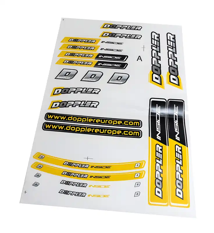 Stickerset Doppler, gelb Sonderangebot