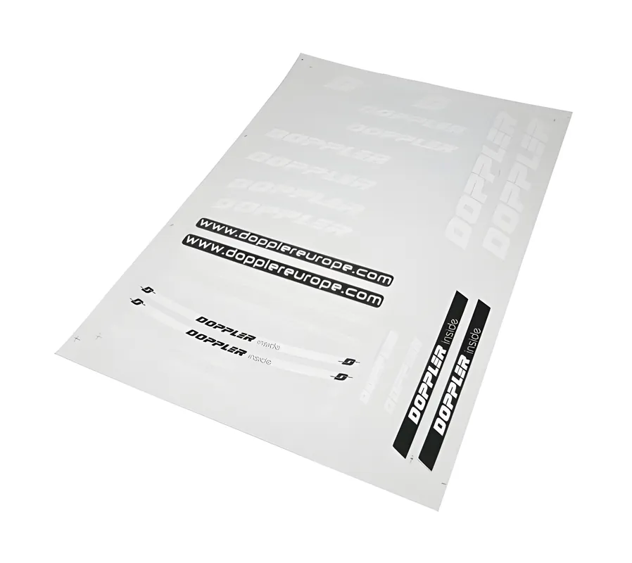 Knallerangebot Stickerset Doppler, weiß