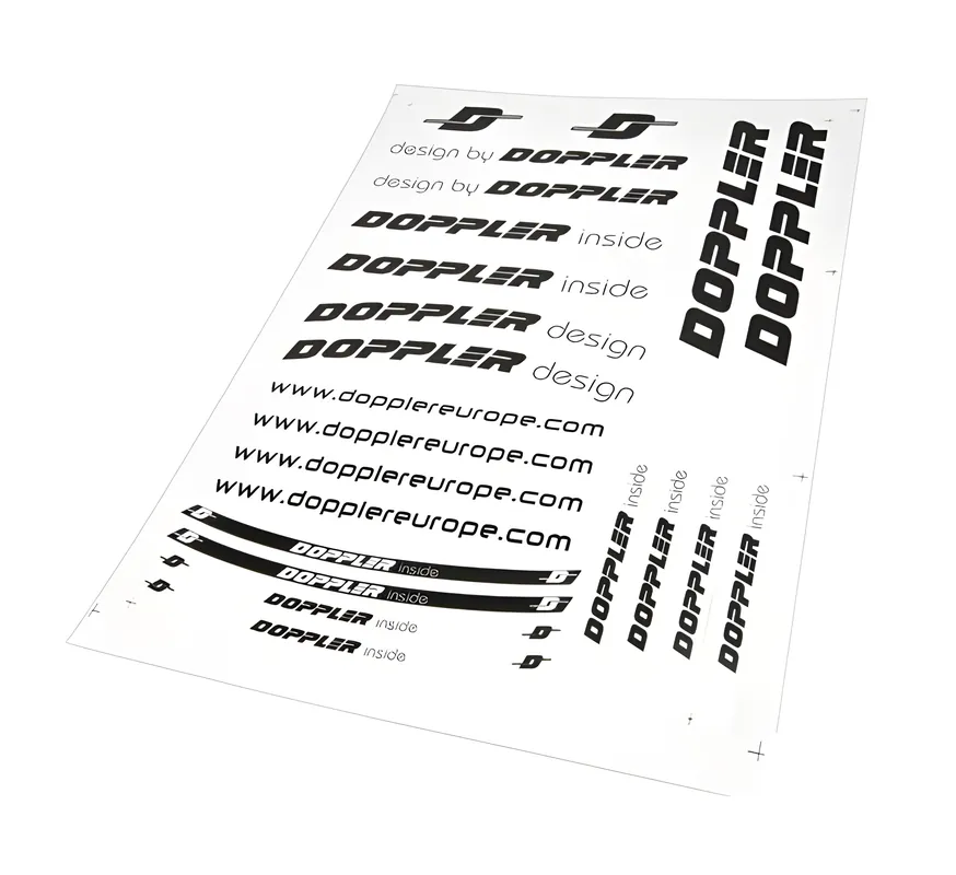 Meistverkauft Stickerset Doppler, schwarz