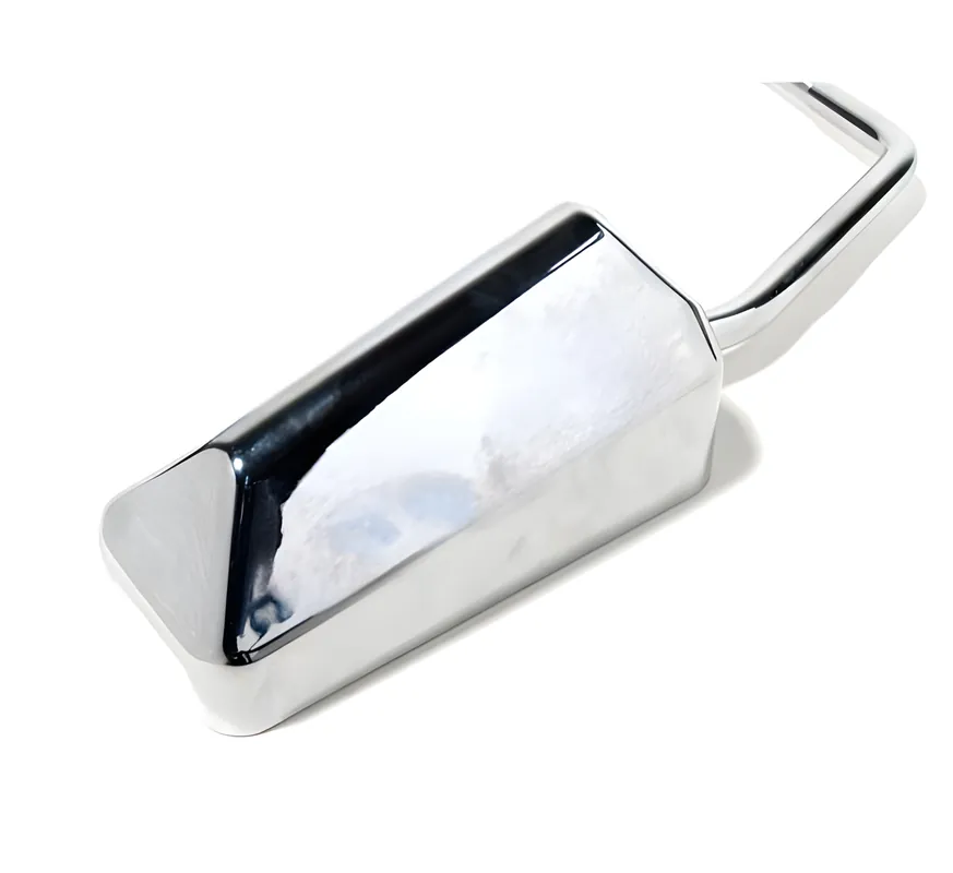 Spiegel STR8 F1-Style, universal, chrom, M8 Gewinde (inkl. Adapter Linksgewinde) Super-Preis
