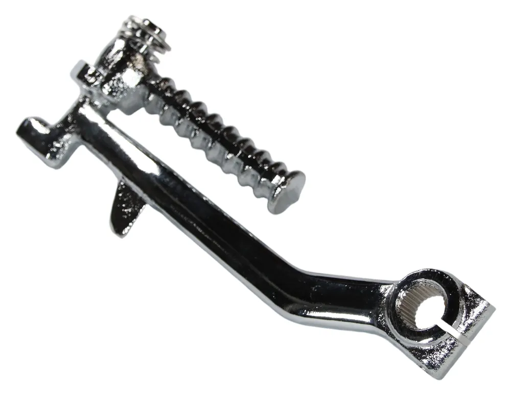 Kickstarter Standard Chrom / Silber, klappbar für Minarelli Versand Am Gleichen Tag