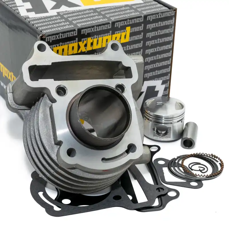 Zylinderkit MXT Standard 50ccm AC ohne SLS komplett mit Zylinderkopf Kolben Dichtsatz für GY6 4-Takt 139QMA / 139QMB / Baumarktroller / Chinaroller / Baotian, Benzhou, Kymco, Peugeot Markenware