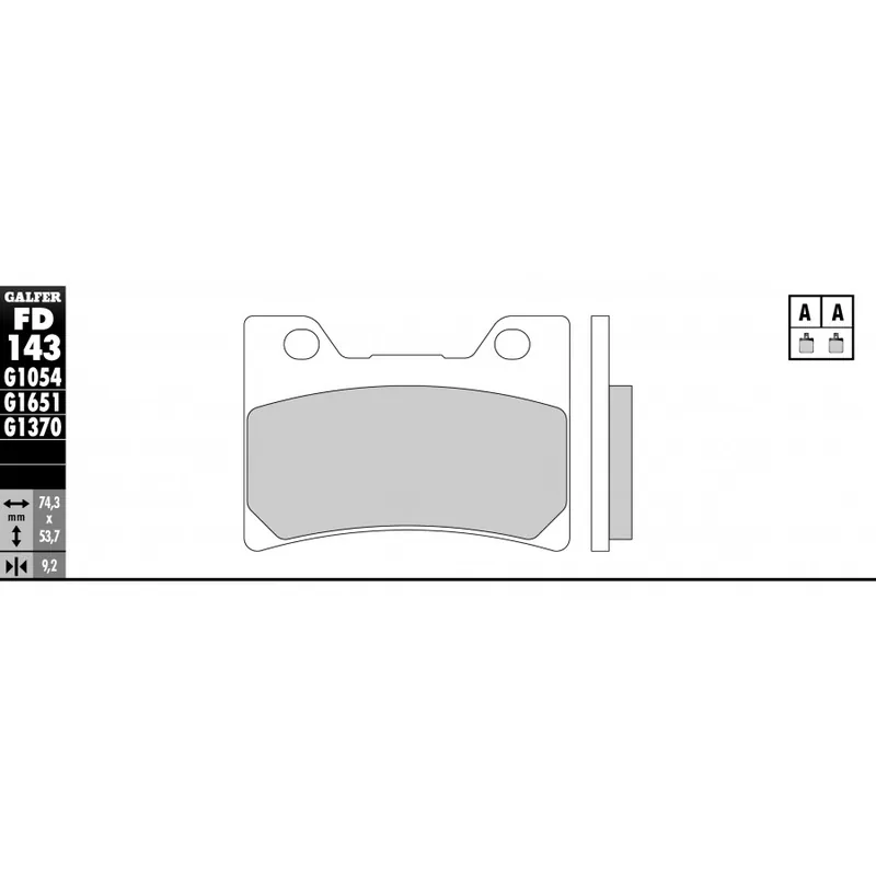 Neue Ware Bremsbeläge Galfer FD143G1370 Sinter-Metall für Yamaha FZR 1000