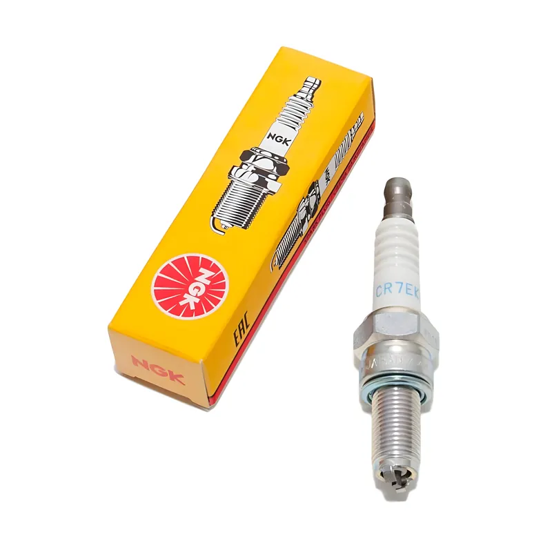 Zündkerze NGK CR7EKB entstört, 19,0mm Langgewinde Ø 10,0mm 2-Massen-Elektrode, feste SAE-Anschlussmutter, 4455 Top-Seller