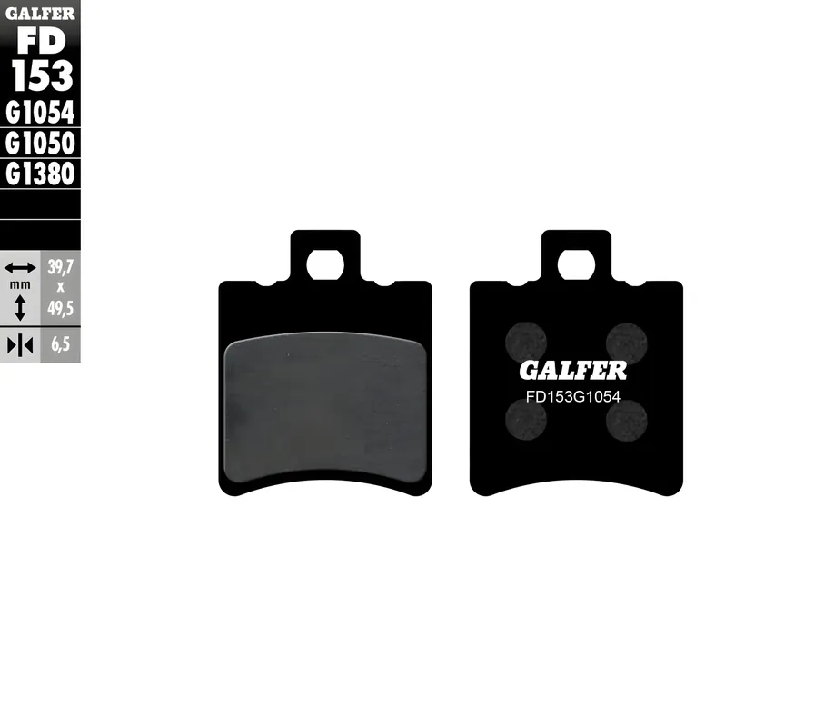 Markenware Bremsbeläge Set Galfer 2x FD153G1054 Semi-Metall vorne & hinten für Aprilia Leonardo 125 ccm