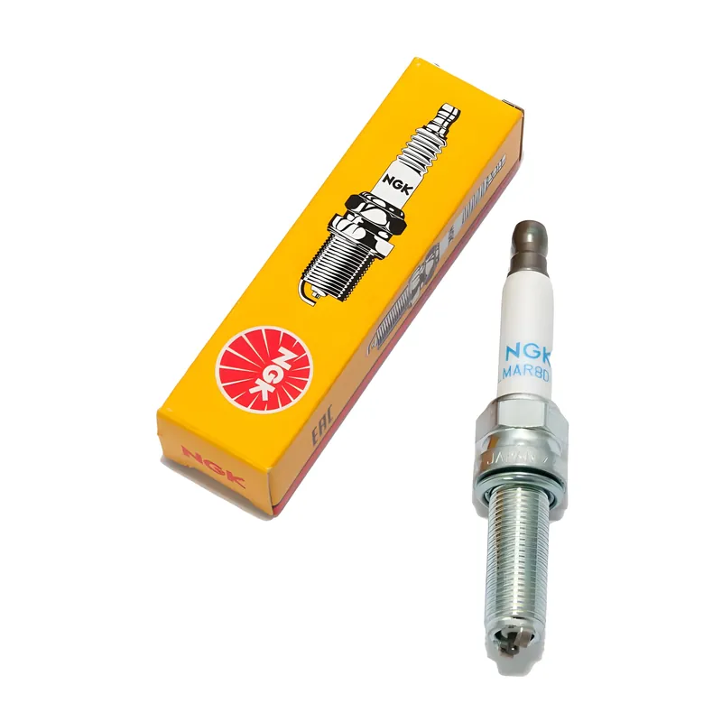 Zündkerze NGK LMAR8D-J entstört, 26,5mm besonders langes Gewinde Ø 10,0mm 2-Massen-Elektrode, 93444 Neu