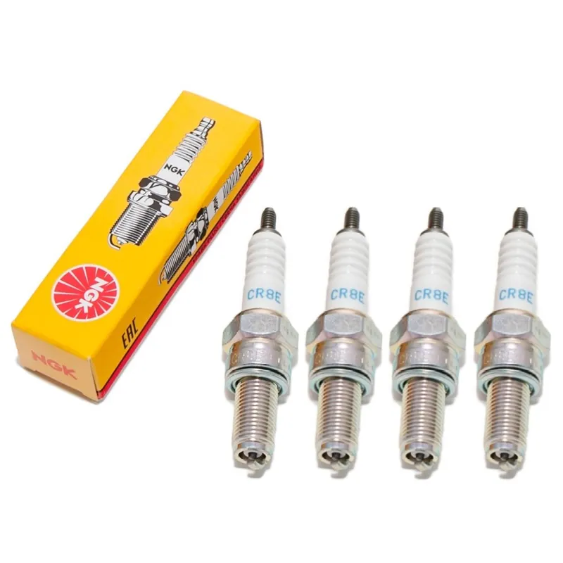 Zündkerzen Set NGK 4x CR8E Zündkerze entstört, 19,0mm Langgewinde Ø 10,0mm, 1275 / 4854 / 5671 Preisreduziert