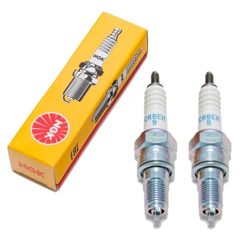 Zündkerzen Set NGK 2x CR8EH-9 Zündkerze entstört, 19,0mm Langgewinde Ø 10,0mm, 5219 / 5666 / 6791 Neu Im Sortiment