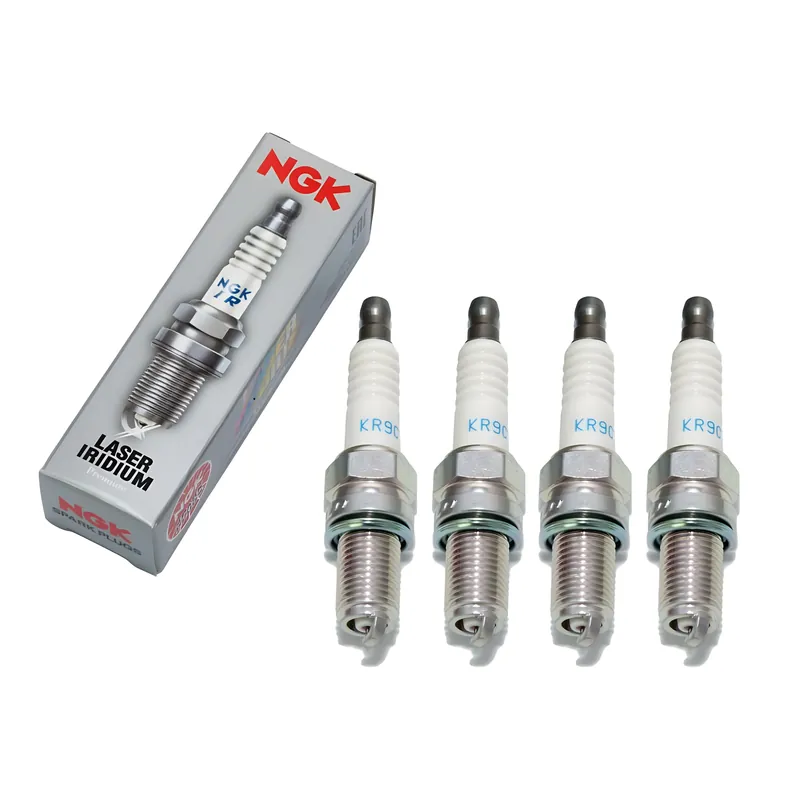 Zündkerzen Set NGK 4x KR9CI Iridium-Zündkerze entstört, 19,0mm Langgewinde Ø 12,0mm, 7795 Schneller Versand