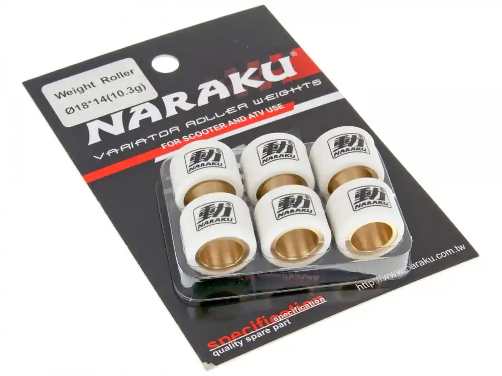 Variomatikgewichte Naraku HD HeavyDuty Satz Variorollen 18x14mm, 9,0g, 6 Stück Super-Preis