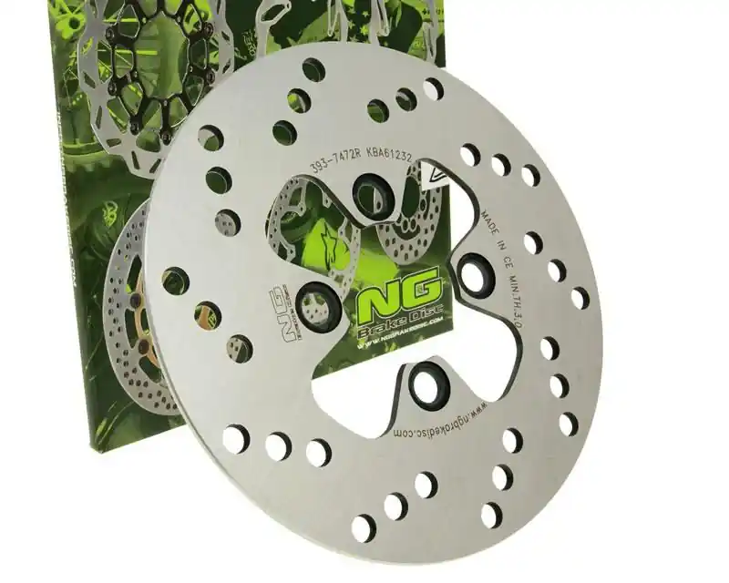 Bremsscheibe NG 393 - 180 / 48 / 3,5mm 4 Loch für Yamaha BWS NG, MBK Booster Rocket Spy Spirit Track BWs Naked Original 50 ccm Solange Der Vorrat Reicht
