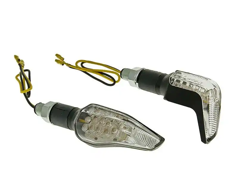 Blinker Set M10 LED schwarz Sidewinder Klarglas Begrenztes Angebot