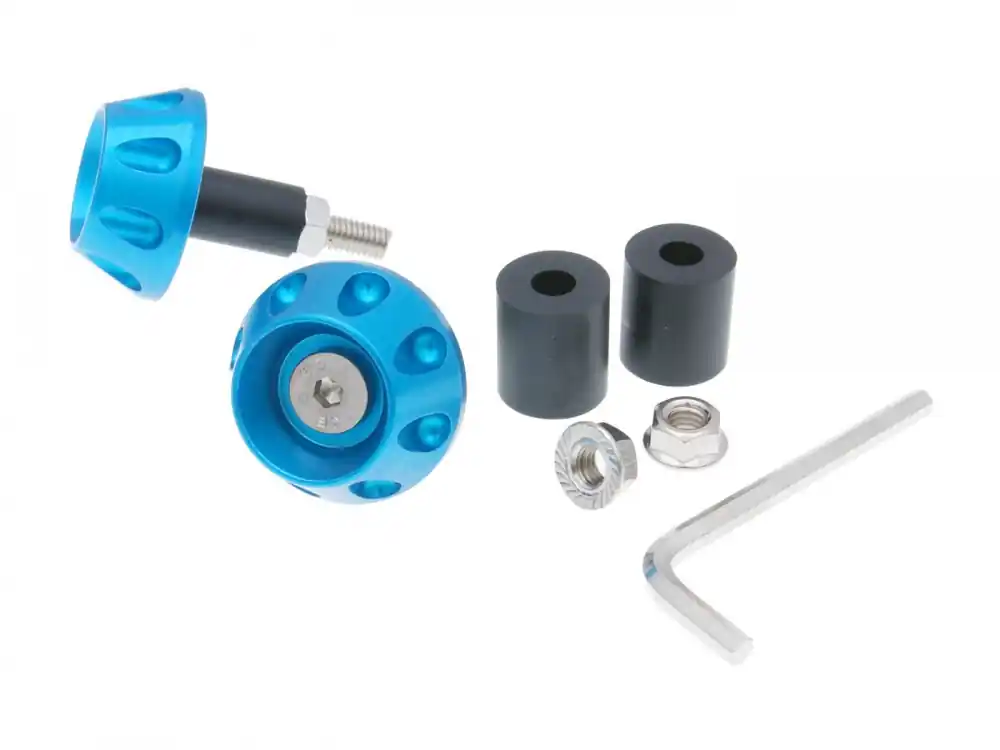 Wochenendangebot Lenkerende Vibrationsdämpfer Flat 13,5 / 17,5mm - blau