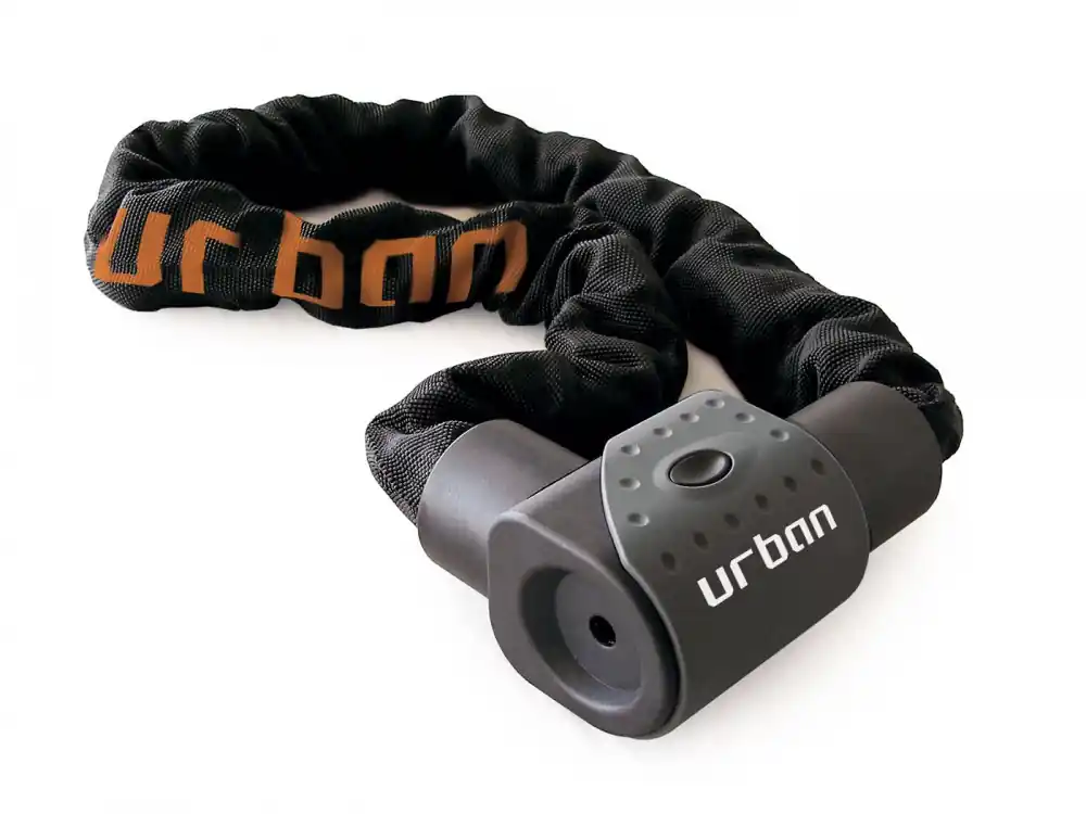 Rollerschloss / Zweiradschloss Kette Urban Security d=10mm L=170cm Highlight