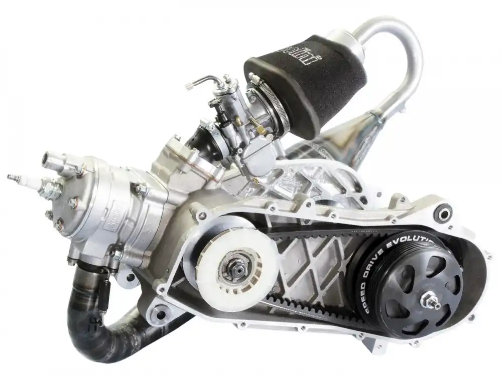 Neu Rennmotor Polini Evolution P.R.E. 100ccm 50mm für Piaggio Zip SP, Zip 2 SP mit Scheibenbremse