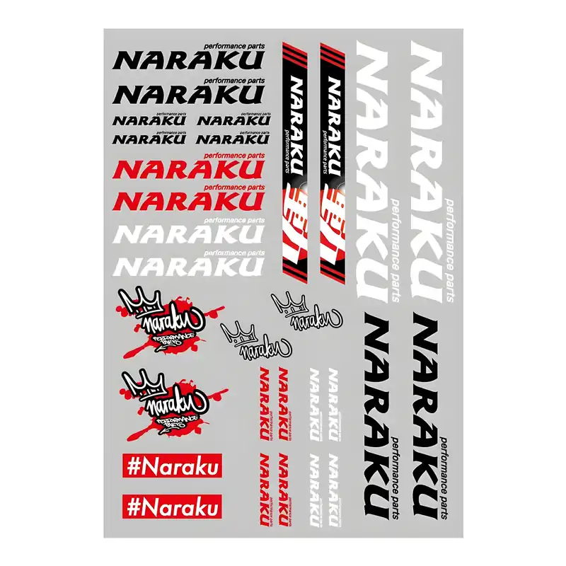 Sonderangebot Aufklebersatz Naraku 29,7x21cm 30-teilig klar
